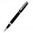 Ручка перьевая Waterman Exception Slim Black Lacquer ST, толщина линии M, перо: золото 18К, родий