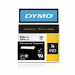 Лента полиэстровая Dymo, для принтеров Rhino, черный шрифт, 5.5 м х 9 мм, белая,