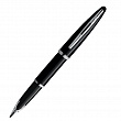 Ручка перьевая Waterman Carene Black Sea ST, толщина линии F, посеребрение, перо: золото 18К