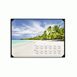 Покрытие настольное Durable Tropical beach, с блокнотом, календарь, 420 x 590 мм