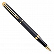 Ручка-роллер Waterman Hemisphere Matte Black GТ, толщина линии F, позолота 23К