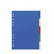 Разделитель разноцветный Durable, А4, на 5 разделов, перфорация, пластик