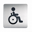 Пиктограмма Durable WC для инвалидов, 150 x 150 мм, матированная сталь